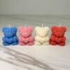 Mini Rose Bear Candles