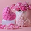 Rose Embrace Heart Candle