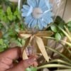 Blue Daisy Bloom Candle