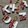 BloomLetter Resin Keychains